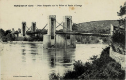 ""30 - Gard - Montfaucon - Pont Suspendu Sur Le Rhône - Route D' Orange - Other Municipalities