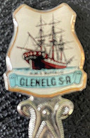 Australia- GLENELG S.A. EPNS & ENAMEL Souvenir Spoon - Cuillers