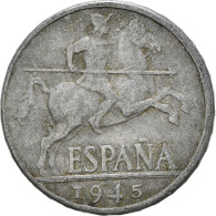 Monnaie, Espagne, 10 Centimos, 1945 - 10 Centesimi