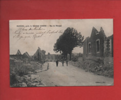 CPA - Roisel Après La Grande Guerre - Rue De Péronne - Roisel