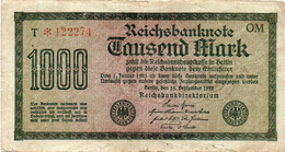 GERMANIA -1000 MARK 1922 -  Wor:P-76g.2.2 - Filigrana: Wellen - 1000 Mark