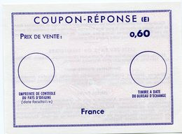 FRANCE COUPON- REPONSE  NEUF DE 0,60 - Cupón-respuesta