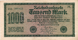 GERMANIA -1000 MARK 1922 - Wor:P-76e.1.1, Ros:R-75m - Gitter Mit 8 - 1.000 Mark