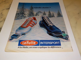 ANCIENNE PUBLICITE LAQUELLE CHOISIR LA HUTTE   1980 - Invierno