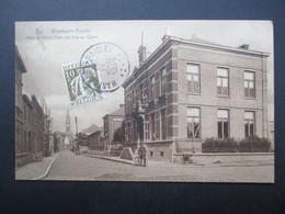 CP BELGIQUE (V2203) WANFERCéE-BAULET (2 Vues) Hôtel De Ville Et école Des Filles Du Centre Marcophilie 1935 - Fleurus