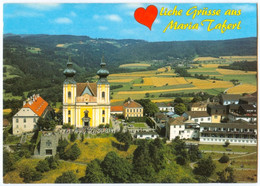 AK 3672 Maria Taferl über Der Donau Herzliche Grüße Sommerfrische Wallfahrtskirche Basilika NÖ Nibelungengau Bezirk Melk - Maria Taferl