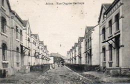 Athus  Rue Ougrée Marihaye Animée Voyagé En 1912 - Aubange