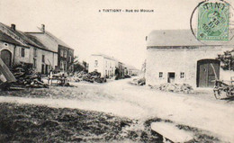 Tintigny  Rue Du Moulin Charette Tas De Bois Voyagé En 1922 - Tintigny