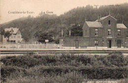 Comblain La Tour  La Gare Voyagé En 1911 - Hamoir