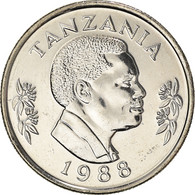 Monnaie, Tanzanie, 50 Senti, 1988, British Royal Mint, SUP+, Nickel Clad Steel - Tanzanie