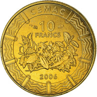 Monnaie, États De L'Afrique Centrale, 10 Francs, 2006, Paris, SPL+, Laiton - Kameroen