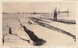 Long Beach California, 1933 Earthquake, Street Ruins Huntington Beach Near Beach C1930s Vintage Real Photo Postcard - Long Beach