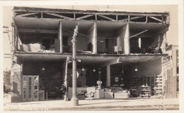 Long Beach California, 1933 Earthquake, Store Ruins View Of Interior C1930s Vintage Real Photo Postcard - Long Beach