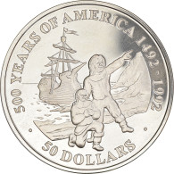 Monnaie, Îles Cook, Elizabeth II, 50 Dollars, 1991, Franklin Mint, FDC, Argent - Islas Cook