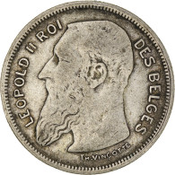 Monnaie, Belgique, 2 Francs, 2 Frank, 1909, TB+, Argent, KM:58.1 - 2 Francs