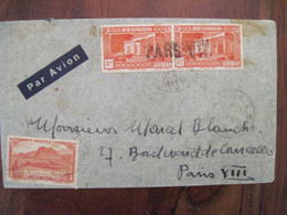 La Réunion 1937 Pointe Des Galets Air Mail France La Réunion Cover Oblit Manuelle Petit Bureau - Cartas