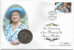 2000 Isle Of Man 1 Crown The Life & Times Of The Queen Mother 1963 Coin Cover - Île De  Man