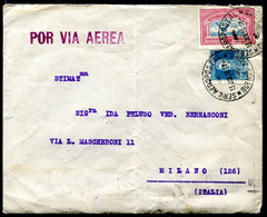Z3055 ARGENTINA 1930 Aerogramma Affrancato Con 2 Valori (uno Sovrattassa Servizio Aereo) Da Buenos Aires Per L'Italia, A - Airmail