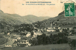 St Maurice Sur Moselle * Vue Générale Et Panorama Du Village * La Gare * Ligne Chemin De Fer - Autres & Non Classés