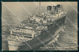 Usa New York City Queen Mary Cunard White Star Superliner Cartolina KB8413 - Sin Clasificación