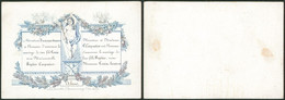 Belgique - Carte En Porcelaine : Audenaerde ? Mariage  / 12 X 8,5cm - Cartoline Porcellana