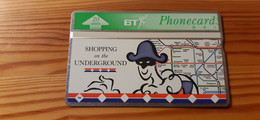 Phonecard United Kingdom, BT - Shopping On The Underground 205B 7.600 Ex - BT Publicitaire Uitgaven