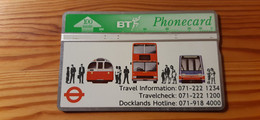 Phonecard United Kingdom, BT - London Regional Transport 242E 10.720 Ex - Train, Railway - BT Advertising Issues