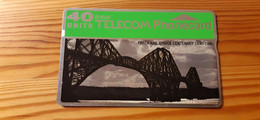 Phonecard United Kingdom, BT - Forth Rail Bridge 041D 34.800 Ex - BT Advertising Issues