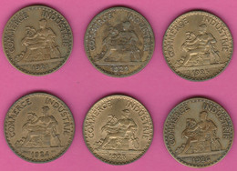 Lot De 6 Pièces 2 Francs - Chambre De Commerce - 1921-1922-1923-1924-1925-1926 - 2 Francs