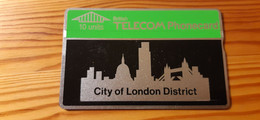Phonecard United Kingdom, BT - City Of London District 123A 14.800 Ex - BT Advertising Issues