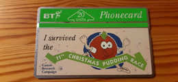 Phonecard United Kingdom, BT - Christmas Pudding Race 112B 4.457 Ex - BT Advertising Issues