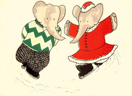 BABAR Babar Et Céleste En Patins à Glace * CP * Jean De Brunhoff * TV Dessin Animé Bande Dessinée - Bandes Dessinées