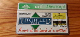 Phonecard United Kingdom, BT - Titchfield Park 228B 4.768 Ex - BT Emissioni Pubblicitarie