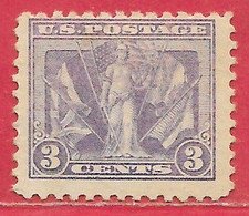 Etats-Unis D'Amérique N°224 3c Violet 1919 * - Unused Stamps