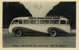 Automobile * Autobus Bus * Cpa Pub Société Française De Construction Automobile GFA * Châssis DELAHAYE - Busse & Reisebusse