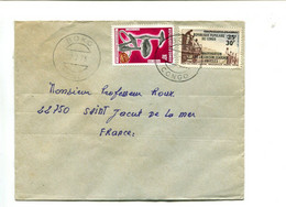 CONGO Boko 1973 - Affranchissement Sur Lettre - Champignon / Inauguration Chemin De Fer - Other & Unclassified