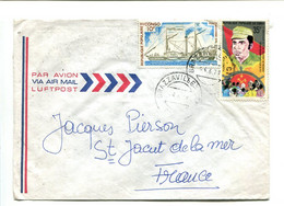 CONGO Brazzaville 1972 - Affranchissement Sur Lettre Par Avion - - Andere & Zonder Classificatie