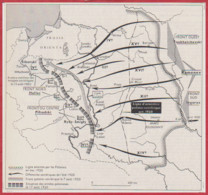 Pologne. Guerre Polono-soviétique. Première Guerre Mondiale. Carte Historique. Larousse 1960. - Documents Historiques