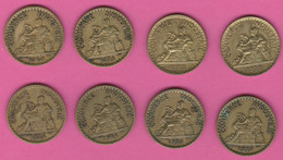 Lot De 8 Pièces 1 Franc - Chambre De Commerce - 1920-1921-1922-1923-1924 (2)-1925-1927 - 1 Franc