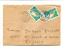 CONGO Komono 1978 - Affranchissement Multiple Sur Lettre  - Poisson - Fische