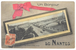 CPA 44 - Un Bonjour De NANTES - Vue Panoramique Du Quartier Gare-Orléans - Nantes
