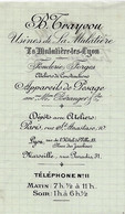 TRAYVOU USINES DE LA MULATIERE LES LYON Rhone FONDERIE FORGES PESAGE 1911 => Ciry Le Noble Saone Et Loire Briqueterie - 1900 – 1949