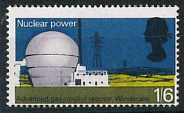 66226 - Great Britain- STAMP ERROR: Nuclear Power Stamp SHIFTED PERFORATION - Abarten & Kuriositäten