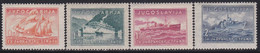 Kingdom Of Yugoslavia 1939 Ships MH (*) Michel 385/388 - Unused Stamps