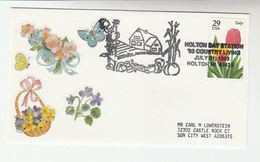 1993 Holton COUNTRY LIVING FARMING EVENT COVER USA Stamp BUTTERFLY FLOWER Label Environment Butterflies Insect Fruit Veg - Agriculture