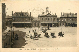 Dunkerque * La Gare Du Chemin De Fer Du Nord * Tramway Tram Attelage - Dunkerque