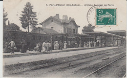 PORT D'ATELIER (70) - Gare - Arrivée Du Train De Paris - Bon état - Sonstige & Ohne Zuordnung