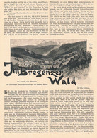 A102 1015 Von Hörmann / Richard Mahn Bregenzerwald Artikel / Bilder 1902 !! - Other & Unclassified