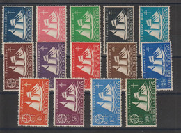 Saint Pierre Et Miquelon 1942 Série Londres 296-309, 14 Val ** MNH - Unused Stamps