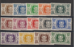 Wallis Et Futuna 1944 Série De Londres 132-146 14 Val * Charnière MH - Neufs